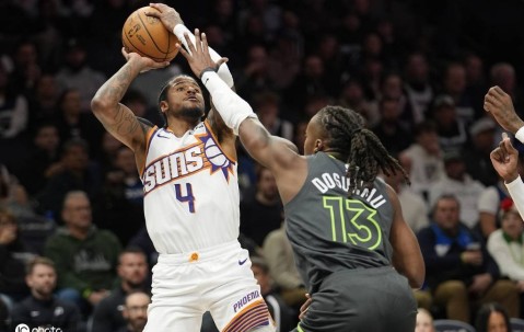 兰德尔32分布克空砍34分 森林狼胜太阳