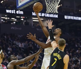 哈登19分米切尔25分 波杰25分骑士胜勇士