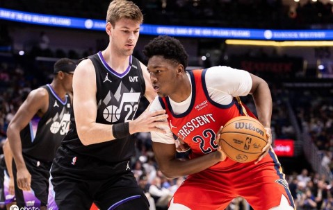 康查尔12+10+10普尔34分 爵士不敌鹈鹕10连败