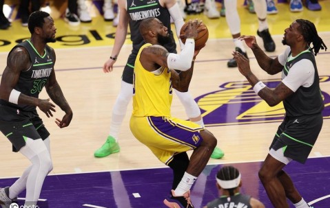 东契奇28+9+7詹姆斯22分 森林狼4-1湖人晋级次轮